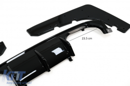 Aerodunamikó Body Kit Emprós Profulaktíras kai diachvths aéra katállhlo gia BMW F80 M3 Sedan F82 M4 Koupé (2014-2019) M Sport Schediasmós Piáno Mavro-image-6095329