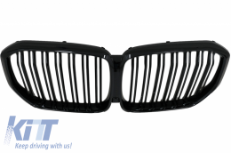 Aerodunamikó Body Kit Inódes Ánthraka me Kentrikés grílies nefrón Piáno Mavro katállhlo gia BMW X5 G05 (2018-2022) M-Tech Mavro Knight Schediasmós-image-6080563