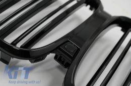 Aerodunamikó Body Kit Inódes Ánthraka me Kentrikés grílies nefrón Piáno Mavro katállhlo gia BMW X5 G05 (2018-2022) M-Tech Mavro Knight Schediasmós-image-6080566