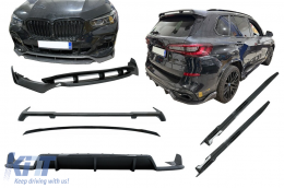 Aerodunamikó Body Kit katállhlo gia BMW X5 G05 (2018-2022) M-Tech Mavro Knight Schediasmós Inódes Ánthraka-image-6110030