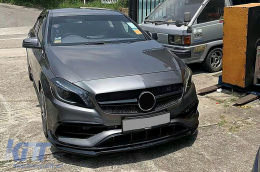 Aerodunamikó Body Kit katállhlo gia Mercedes A-Class W176 Seirá Athlhtikí (2015-2018) Piáno Mavro-image-6107764