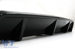 Aerodunamikó Body Kit me Kentrikés grílies nefrón Double Stripe katállhlo gia BMW X5 G05 (2018-2022) M Mavro Knight Schediasmós Piáno Mavro-image-6080401