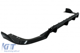 Aerodunamikó Body Kit me Kentrikés grílies nefrón Double Stripe katállhlo gia BMW X5 G05 (2018-2022) M Mavro Knight Schediasmós Piáno Mavro-image-6080404