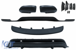 Aerodynamisch Bodykit für BMW X5 E70 LCI 11-13 Add-Ons für Stoßstange Fußplatte-image-6068023