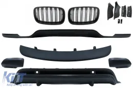 image-4-Aerodynamisch Bodykit & Gitter für BMW X5 E70 LCI 2011-2014 Doppelstreifen M Look