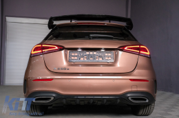 Aerotomí kapakiov mpótas orofís katállhlo gia Mercedes A-Class W177 Chátsmpak SE (2018-up) A45 Schediasmós Piáno Mavro-image-6086103