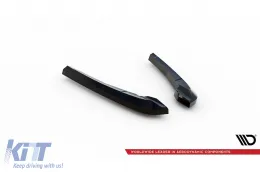 Aggiunte laterali Maxton Design adatte per diffusore su BMW X3 M F97 dopo il 2021, finitura nera lucida-image-6236346