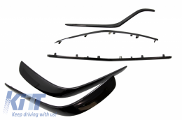 Aileron avant Splitter Flaps Flics pour Mercedes GLE Coupé C292 15-18 Noir brillant-image-6044083