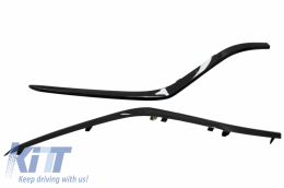 Aileron avant Splitter Flaps Flics pour Mercedes GLE Coupé C292 15-18 Noir brillant-image-6044092