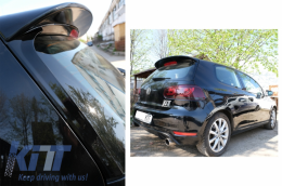 Aileron Becquet fenêtre arrière coffre pour VW Golf 6 2008-2012 Piano Noir--image-6063089