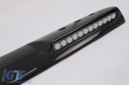 Aileron Becquet Toit LED pour Mercedes Classe G Facelift W463 W464 2018-2022 Carbone Feux diurnes-image-6106290