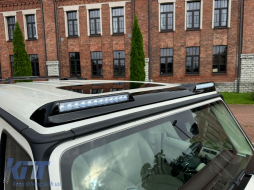 Aileron Becquet Toit LED pour Mercedes Classe G Facelift W463 W464 2018-2022 Carbone Feux diurnes-image-6107954
