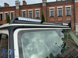 Aileron Becquet Toit LED pour Mercedes Classe G Facelift W463 W464 2018-2022 Carbone Feux diurnes-image-6107955