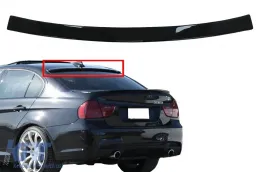 image-20-Aileron becquet toit pour BMW Série 3 E90 Berline 2004-2010 Noir brillant