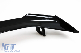 Aileron coffre couvercle pour Chevrolet Camaro 16+ Noir brillant ABS-image-6092748