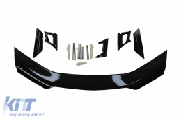 Aileron coffre couvercle pour Chevrolet Camaro 16+ Noir brillant ABS-image-6092752