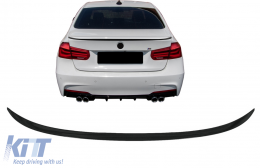 Aileron coffre pour BMW Série 3 F30 2011-2014 F30 LCI 2015-2019 Noir brillant-image-6085609