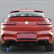 Aileron coffre pour BMW X4 G02 18-20 Spoiler Noir Brillant-image-6100854