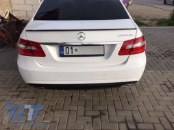 Aileron de coffre pour Mercedes Classe E W212 2009-2016 Facelift Look Noir brillant-image-6009098