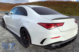 Aileron de coffre Spoiler pour Mercedes CLA Coupé C118 2019+ Noir brillant-image-6085657