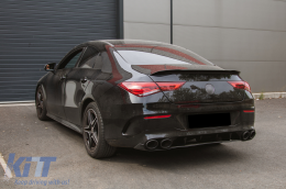 Aileron de coffre Spoiler pour Mercedes CLA Coupé C118 2019+ Noir brillant-image-6097135