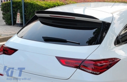Aileron Toit Capuchon Becquet pour Mercedes CLA X118 Shooting Brake 2019+ Noir Brillant-image-6101450