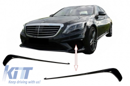 image-16-Ailettes Séparation Noir pour Mercedes S W222 13-17 S65/ S63 Pare-chocs Aftermarket