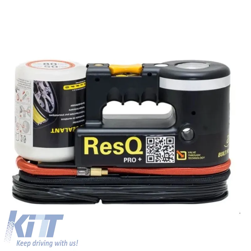 Air Compressor AirMan ResQ Pro+ 12V with Pressure Gauge and Tire Sealant 450ml 71-063