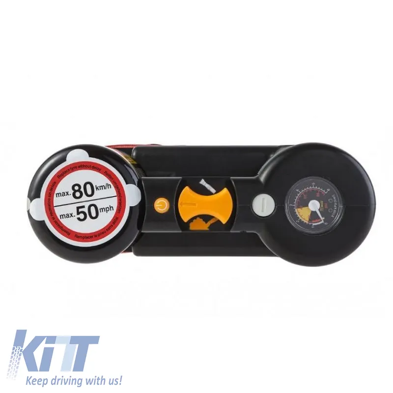 Air Compressor AirMan ResQ Pro+ 12V with Pressure Gauge and Tire Sealant 450ml 71-063