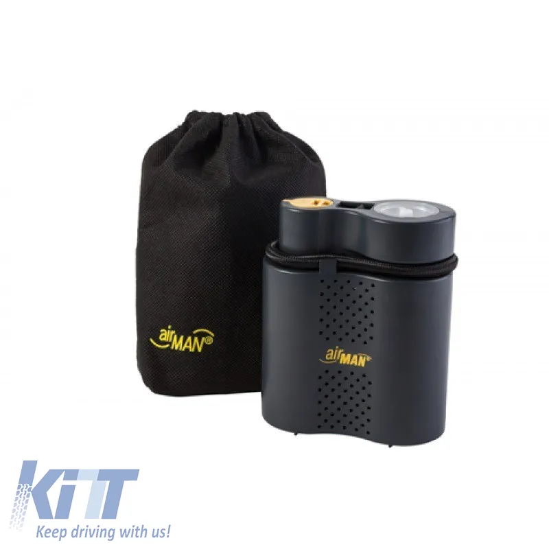 Air Compressor AirMan Tour 12V With Pressure Gauge 52-074