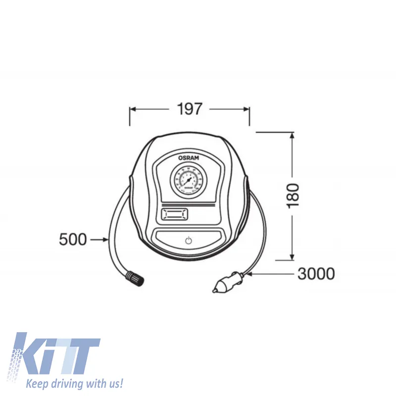 Air Compressor Osram TYREinflate 200 12V 120W OTI200
