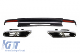 image-30-Air Diffuser Exhaust Muffler Tips suitable for Mercedes S-Class W222 Sport Line Package (2013-06.2017) S65 Design