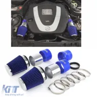 image-65-Air Intake Kit with Blue Sport Air Filter for Mercedes W204 C300 C350 V6