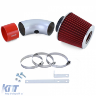 Air intake kit with red sport air filter fits 3 Series BMW E36 1.8 Z3 1.9-image-6209665