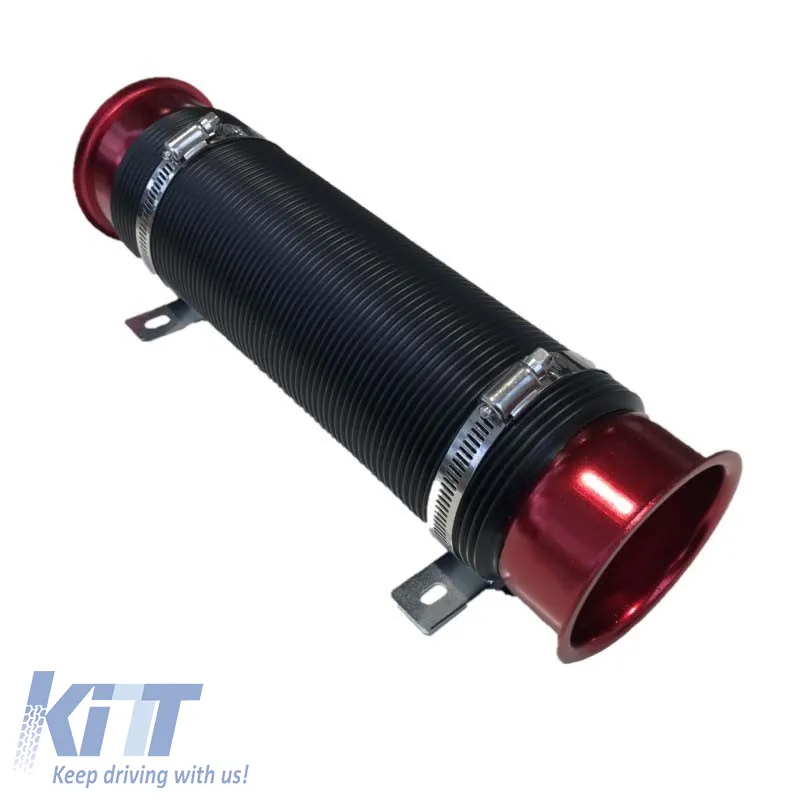 Air Intake Pipe System Cold Air Flexible Red Φ76mm