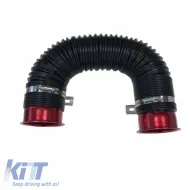 Air Intake Pipe System Cold Air Flexible Red Φ76mm-image-6295613