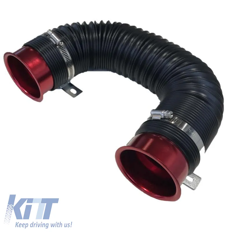Air Intake Pipe System Cold Air Flexible Red Φ76mm