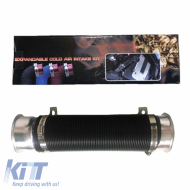 Air Intake Pipe System Cold Air Flexible Silver Φ76mm