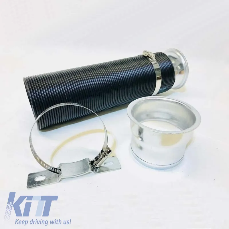 Air Intake Pipe System Cold Air Flexible Silver Φ76mm