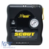 AirMan ResQ Scout VO TRK 12V légkompresszor nyomásmérővel és 100ml defektjavító folyadékkal 76-086-001-01-image-6293827