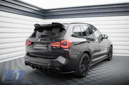 Ajouts latéraux Maxton Design adaptés pour diffuseur sur BMW X3 M F97 après 2021, laqué noir-image-6236348