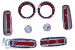 Ajuste asiento marco anillo cromado para Discovery 5 L462 Sport L550 Sport L494-image-6048056