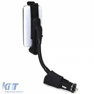 Aktív autós mobiltelefon tartó töltőállomással Samsung S4 S5 S6 S7 A3 A5 készülékekhez-image-6198450