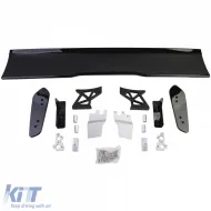 Ala posteriore spoiler posteriore nera lucida adatta per BMW Serie 3 F30 F80 2011-2019-image-6204752