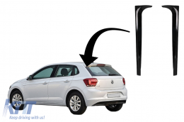 image-19-Alerón aleta ventana trasera maletero para VW Polo AW MK6 2018-up negro brillante