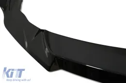 Alerón labio parachoques delantero para BMW 2 Series F87 M2 2016-2020 Negro brillante-image-6083694