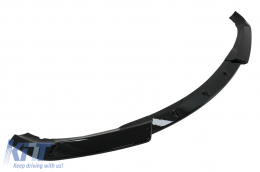 Alerón parachoques delantero para BMW 3 E46 98-04 estándar negro brillante-image-6093637