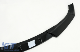 Alerón parachoques delantero para BMW 3 E46 98-04 estándar negro brillante-image-6093638
