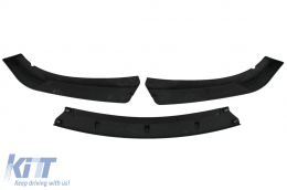 Alerón parachoques delantero para BMW 3 E46 98-04 estándar negro brillante-image-6093641