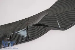 Alerón parachoques delantero para BMW X3M G01 X4M G02 2018-2020 M Sport Carbono Look-image-6100913